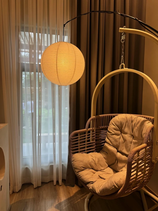 Alt view image 5 of 7 - White Round paper lamp shade 50cm(19Inch) Chinses Lantern Pendant Lamp Shade,Large Foldable Lampshade