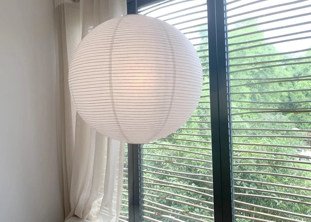 Alt view image 4 of 7 - White Round paper lamp shade 50cm(19Inch) Chinses Lantern Pendant Lamp Shade,Large Foldable Lampshade