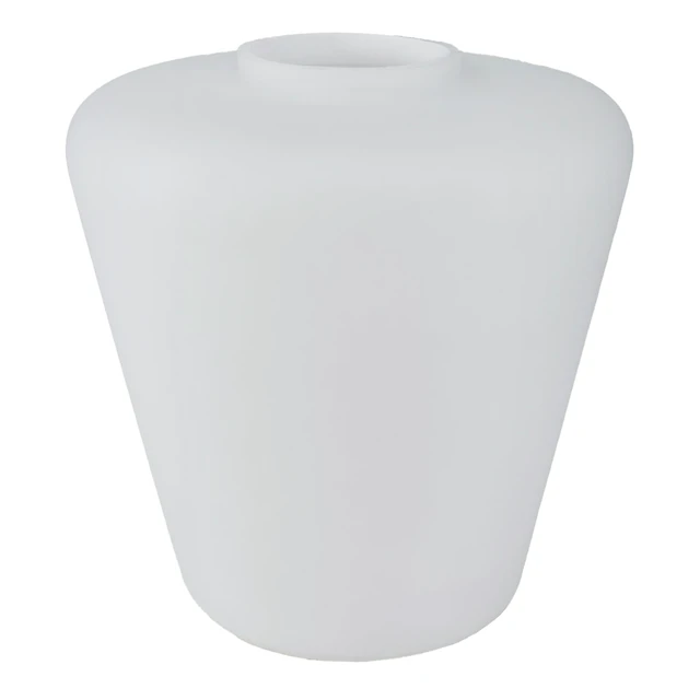 Alt view image 2 of 7 - Modern White Opal Glass Lampshade, Small Size, Perfect Replacement for Table, Floor, Wall and Pendant Lamps, Offers Milky Soft Lighting(Conical)