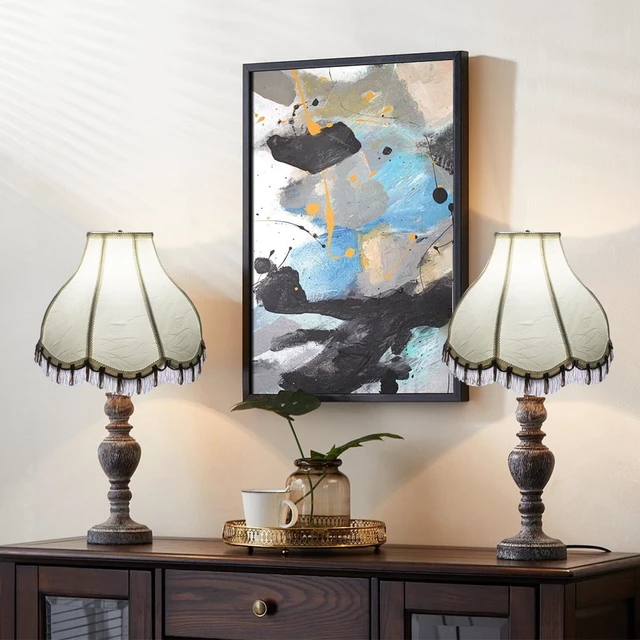 Alt view image 7 of 7 - Bell Beige Lamp Shades,6"Top x 16"Bottom x 11"High Large Shades | Lamp Shade for Table Lamps and Floor Lamps, Easy Assembly