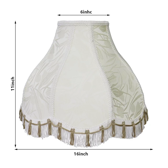 Alt view image 2 of 7 - Bell Beige Lamp Shades,6"Top x 16"Bottom x 11"High Large Shades | Lamp Shade for Table Lamps and Floor Lamps, Easy Assembly