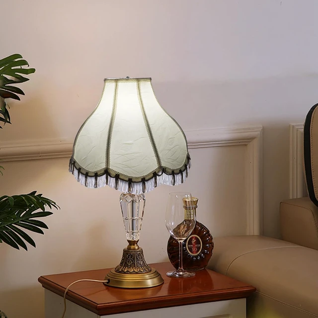 Alt view image 6 of 7 - Bell Beige Lamp Shades,6"Top x 16"Bottom x 11"High Large Shades | Lamp Shade for Table Lamps and Floor Lamps, Easy Assembly
