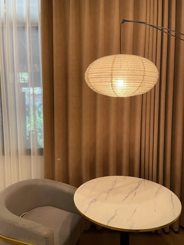 Alt view image 6 of 6 - 19.69(50cm) Oval Fabric lampshade,Burlap Lamp Handmade Linen Pendant Light Shade for minimalist,Home decoration: Bedroom, Study, Living Room, Weddings and Birthday Parties