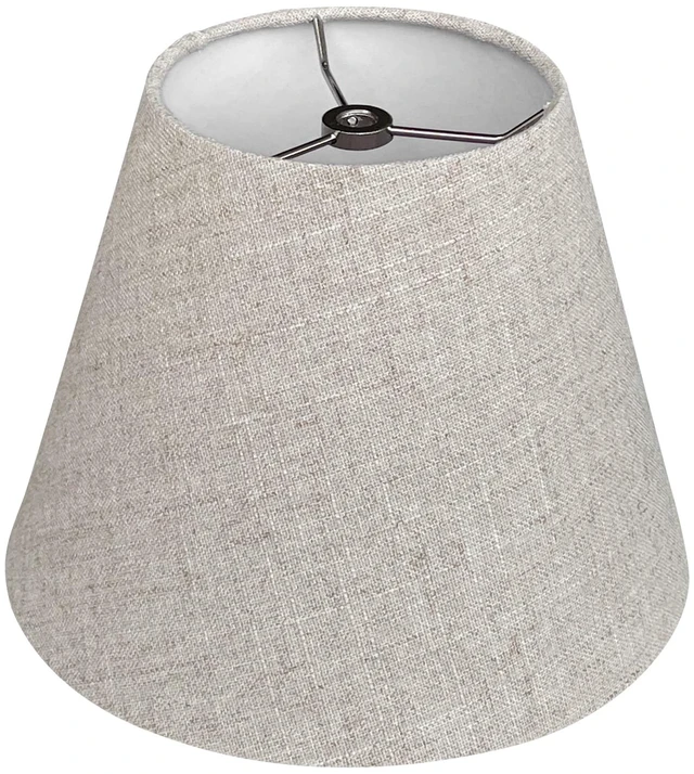 Main image of Small Lamp Shades for Table Lamps, 5x9x7 Inch Replacement lamp shade | Brown Fabric Cloth, Spider Model, Handmade