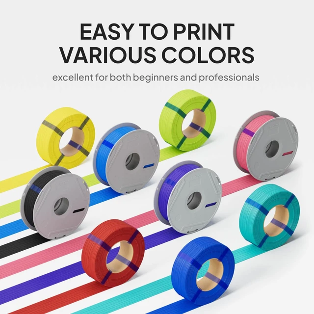 Alt view image 3 of 7 - PLA Basic 3D Printer Filament 1.75mm Misty Blue 1KG | Reusable Spool (2.2lbs), High Dimensional Accuracy, Easy Installation, Detachable Spool, Fits Most 3D Printers