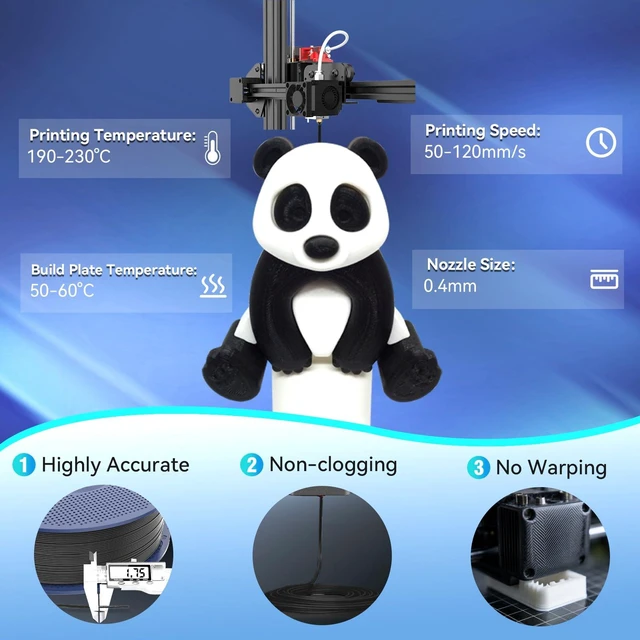 Alt view image 5 of 7 - TPU Filament 1.75mm,(1kg,Black,95a TPU) | 3D Printer Filament,High Speed 95A TPU Filament,Flexible 3D Filament for Fast Printing,Dimensional Accuracy +/- 0.03mm