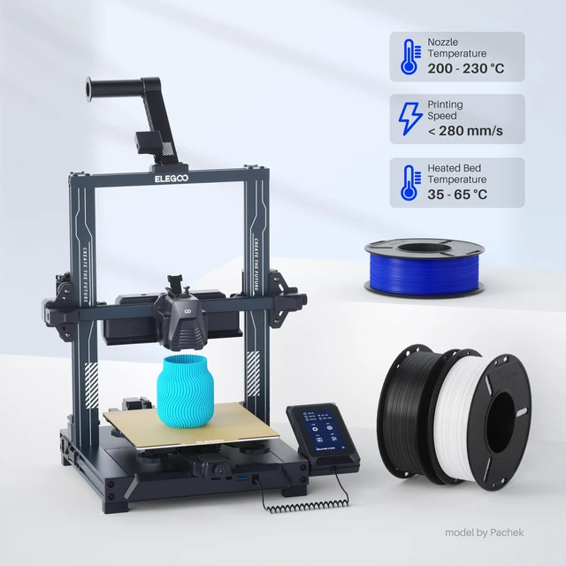 Alt view image 7 of 7 - PLA Plus 3D Printer Filament Bundle 1.75mm Multicolors 250g*8 | Black/White/Red/Dark Blue/Orange/Yellow/Sky Blue/Sea Green, Dimensional Accuracy +/- 0.02mm, 8 Pack 250g Spool