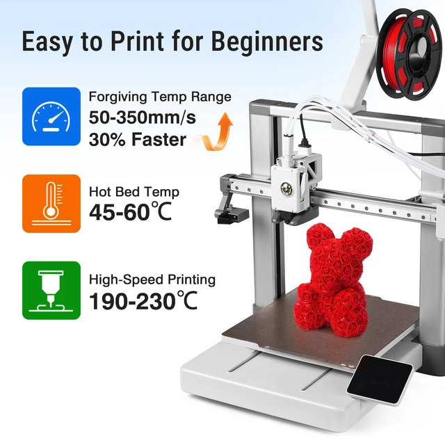 Alt view image 5 of 7 - 10 Colors 250g PLA 3D Printer Filament for Beginners, 1.75mm/±0.02mm | 2.5kg, Multicolor PLA Bundle, Neatly Wound, Individually Vacuum Packed, Compatible with Bambu, Flashforge, Creality, Prusa+