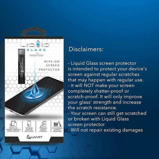 Alt view image 6 of 6 - Screen Protector for All Smartphones Tablets and Watches Scratch and Shatter Resistant Wipe On Nano Protection for Up To 4 Devices - Bottle