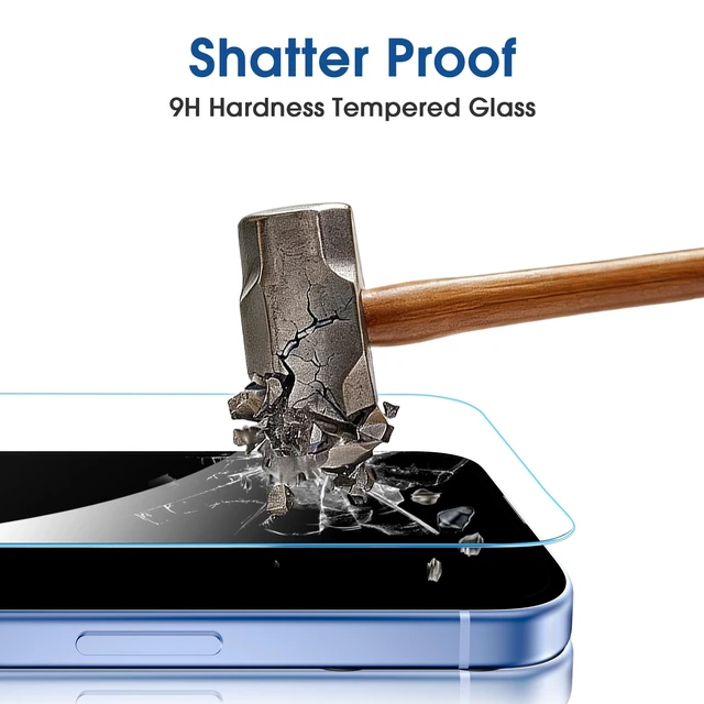 Alt view image 7 of 7 - Magnetic OneTouch for iPhone 18 Pro Screen Protector 6.3'' | Reusable, Eco Friendly, 30s Auto-Alignment Tempered Glass, Shatterproof, HD Clear, Camera Lens Protector 2+4 Pack(18P-6.3'')