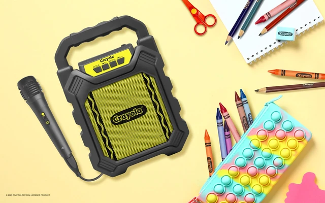 Alt view image 6 of 7 - Mini Karaoke Machine for Kids, Bluetooth Speakers with Microphone | 4" Driver 10W Peak Power, Loud HD Sound, Rechargeable Mini Portable Bluetooth Speaker, USB, TWS, Indoor/Outdoor Party