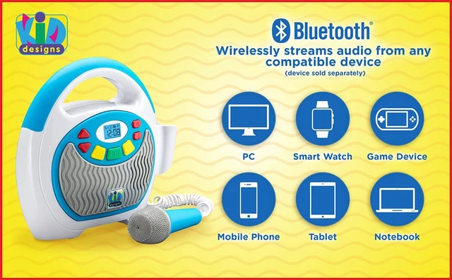 Alt view image 6 of 7 - Mother Goose Club Karaoke Machine for Kids with Microphone and Built-in Nursery Rhymes