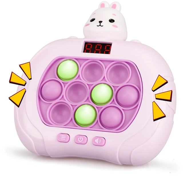 Main image of Fast Push Pop Game - Light Up Fidget Toy for Kids, Handheld Sensory Puzzle Game, Christmas Birthday Gifts for 3-12 Year Old Boys & Girls (Rabbit)