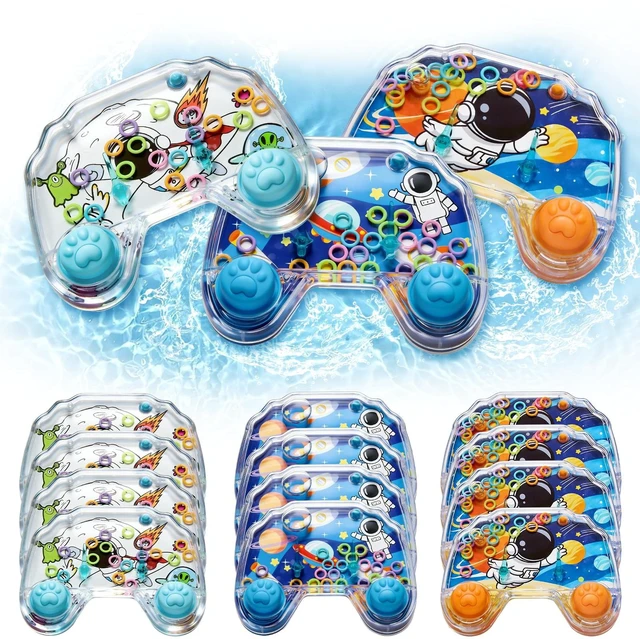 Main image of 12 Pack Handheld Water Games for Kids, Water Ring Toss Handheld Games Space Party Favors Goodie Bag Stuffers Classroom Rewards for Boys Girls, Stress-Relief Car Games Travel Toys for Kids