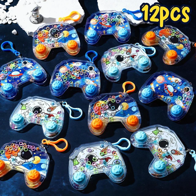 Alt view image 2 of 7 - 12 Pack Handheld Water Games for Kids, Water Ring Toss Handheld Games Space Party Favors Goodie Bag Stuffers Classroom Rewards for Boys Girls, Stress-Relief Car Games Travel Toys for Kids