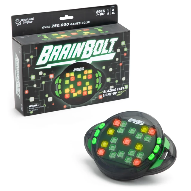 Alt view image 6 of 6 - BrainBolt | Portable Handheld Electronic Memory Game, Car Travel Kids Games for Boys and Girls, Electronic Brain Game, Mind Fidget Gamer