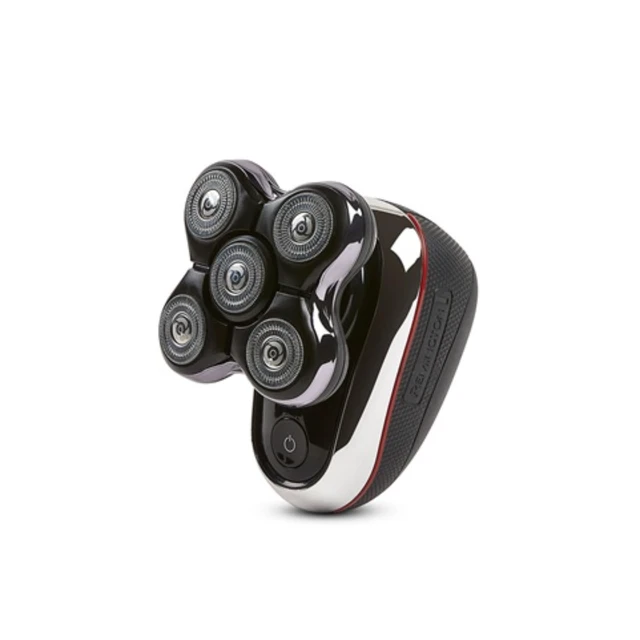 Alt view image 2 of 7 - Balder Deluxe XR7100 Head Rotary Shaver, Titanium Blades, Wet/Dry | Includes Storage Pouch, Designed for Bald Men, 5 Dual Track Flexing Heads, Pop-Up Trimmer, Non-Slip Grip, USB Rechargeable