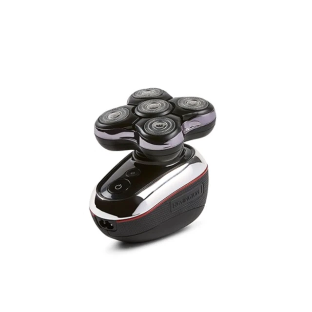 Alt view image 3 of 7 - Balder Deluxe XR7100 Head Rotary Shaver, Titanium Blades, Wet/Dry | Includes Storage Pouch, Designed for Bald Men, 5 Dual Track Flexing Heads, Pop-Up Trimmer, Non-Slip Grip, USB Rechargeable