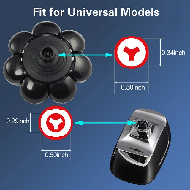 Alt view image 2 of 7 - Electric Shaver Replacement Head 8 Heads for Bald Men Wet and Dry Compatible Waterproof 8D Upgrade Replacement Blades