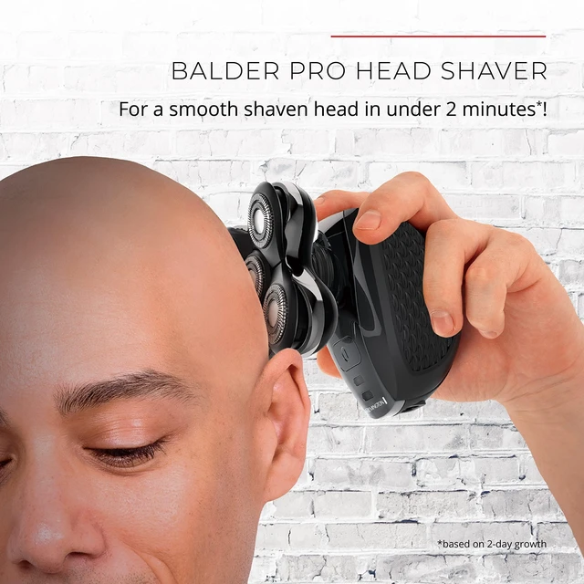 Alt view image 2 of 5 - Balder Pro Replacement Head for XR7000 Head Shaver | Restores Smooth Shaving Performance, 6 Dual Track Shaver Heads, Easy to Clean, Pivoting Design for Maximum Skin Contact