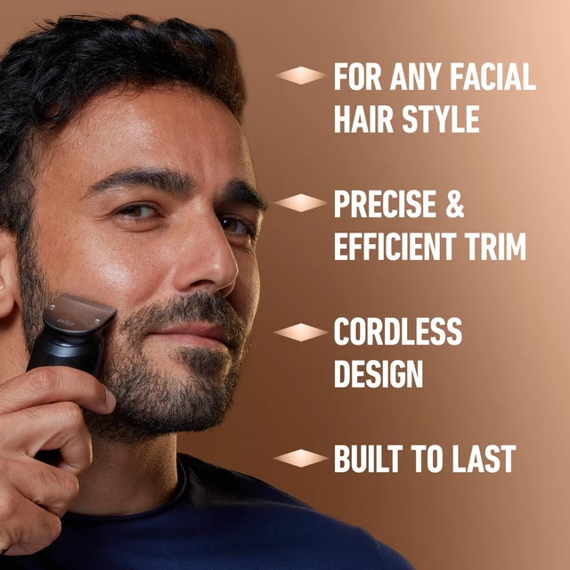 Alt view image 2 of 7 - King C. Gillette Beard Trimmer PRO with 40 beard length settings in precise 0.5mm steps, cordless design & 1 trimmer, 1 brush, 2 combs, 1 charger and 1 T-blade