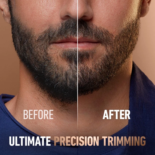 Alt view image 3 of 7 - King C. Gillette Beard Trimmer PRO with 40 beard length settings in precise 0.5mm steps, cordless design & 1 trimmer, 1 brush, 2 combs, 1 charger and 1 T-blade