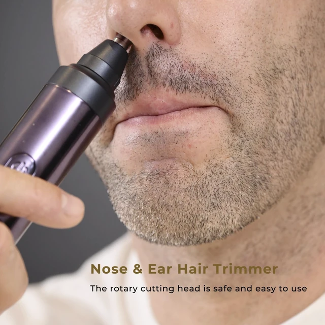 Alt view image 6 of 7 - Beard Trimmer for Men, 5 in 1 Mens Grooming Kit with USB-C Charging Dock | Electric Beard Trimmer Set with 5 Interchangeable Heads - Precision Adjustable 20 Length Settings - IPX7 Waterproof