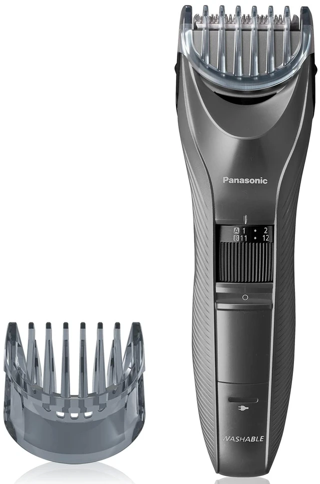 Main image of Performance Hair Clippers with 2 Attachments and Adjustable Length Settings, Corded or Cordless Trimmer for Hair and Beard - ER-GC63-H (Silver)