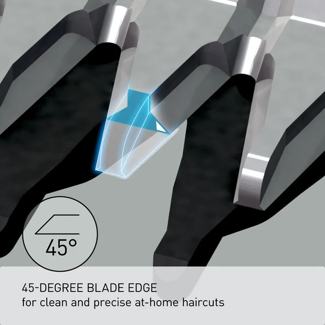 Alt view image 3 of 7 - Performance Hair Clippers with 2 Attachments and Adjustable Length Settings, Corded or Cordless Trimmer for Hair and Beard - ER-GC63-H (Silver)