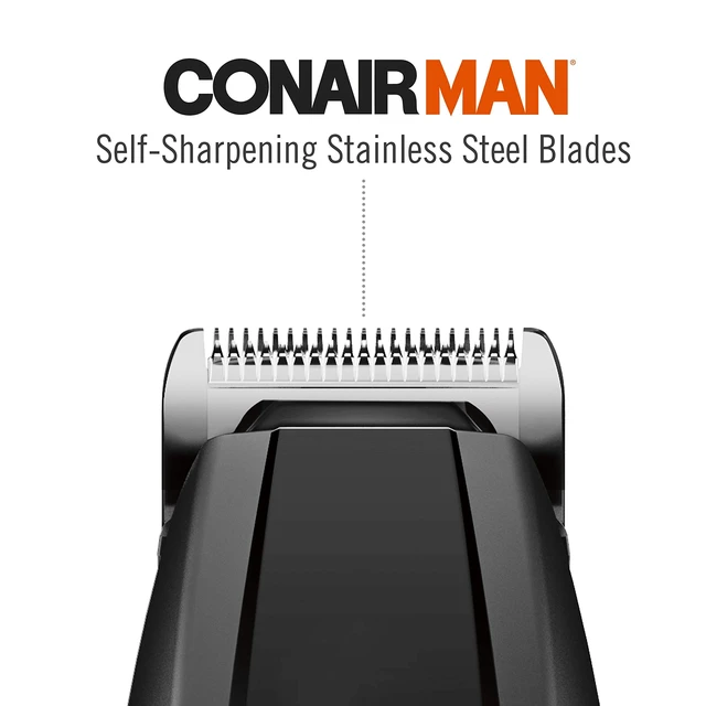 Alt view image 4 of 6 - All-in-One Beard Trimmer for Men, Includes Nose and Ear Hair Trimmer, with 5-Position Comb Attachment, 4 piece Men's Grooming Kit, Battery Operated