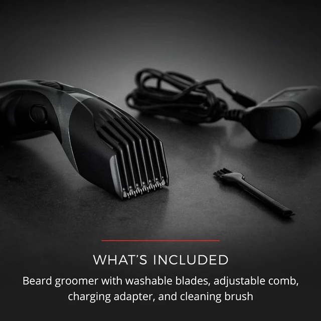 Alt view image 3 of 4 - Beard Trimmer for Men, Cordless Hair & Beard Trimmer | Ceramic-Coated Blades for Lasting Sharpness, Adjustable Zoom Wheel (118mm), Rechargeable Battery for Flexible Grooming