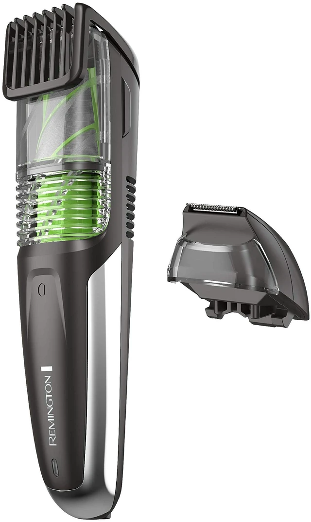 Main image of Vacuum Beard Trimmer for Men, Cordless Rechargeable | Adjustable Length Comb (218mm), 13 Length and Style Settings, Removable Blades, For Beard, Mustache, And Stubble