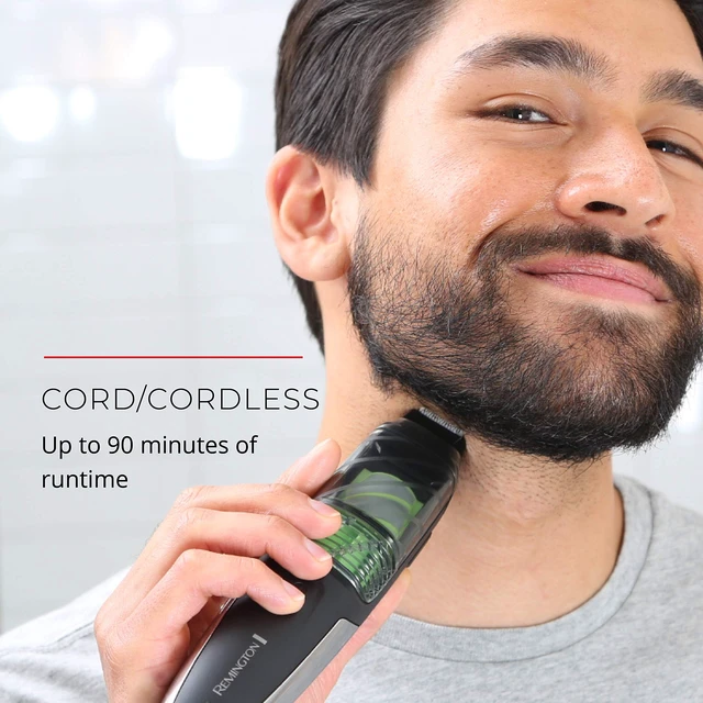 Alt view image 6 of 7 - Vacuum Beard Trimmer for Men, Cordless Rechargeable | Adjustable Length Comb (218mm), 13 Length and Style Settings, Removable Blades, For Beard, Mustache, And Stubble