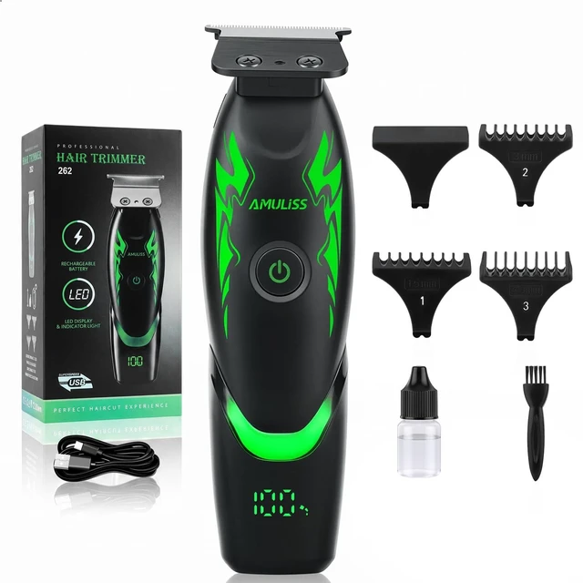 Main image of Beard Trimmer for Men,Zero Gapped Professional Hair Edger Clippers | Multifunctional,180-Min Running Time,USB Fast Charging,T- Blade Trimmer for Beard,Haircut,Carving,Body Hair,Balding Trimming