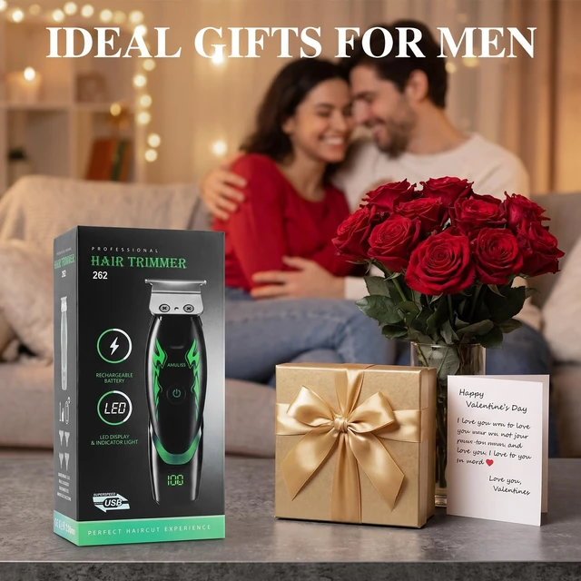 Alt view image 7 of 7 - Beard Trimmer for Men,Zero Gapped Professional Hair Edger Clippers | Multifunctional,180-Min Running Time,USB Fast Charging,T- Blade Trimmer for Beard,Haircut,Carving,Body Hair,Balding Trimming