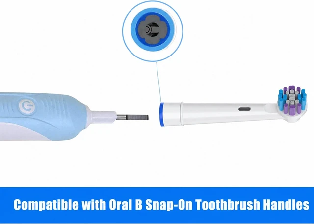 Alt view image 5 of 7 - Replacement Toothbrush Heads for Oral-B, 4 Pack Replacement Heads Compatible with Oral B Braun Electric Toothbrush, 1 Count (Pack of 4)
