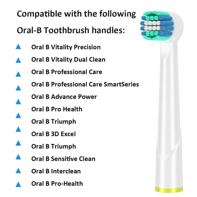 Alt view image 2 of 7 - Replacement Heads Compatible with Oral B Braun Toothbrushes Electric- 16 Pack Professional Precision & Sensitive Brush Heads Refill for Oral B 7000/Pro 1000/9600/ 5000/3000/8000