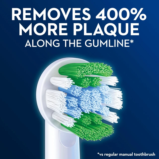 Alt view image 2 of 7 - Precision Clean Replacement Brush Heads for an Oral-B Electric Toothbrush, Pack of 2