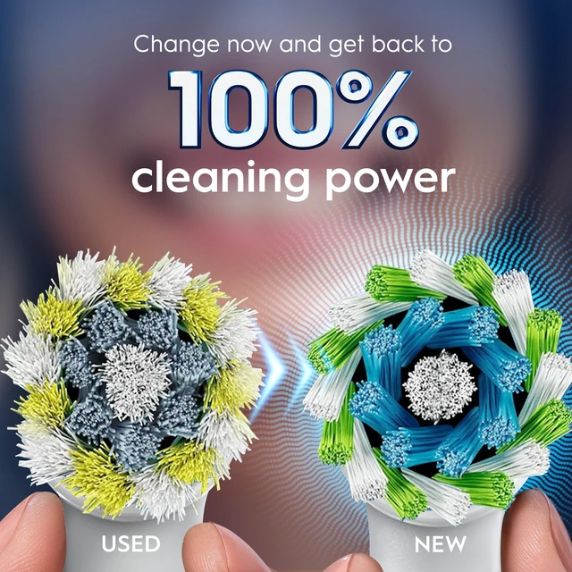 Alt view image 6 of 7 - Precision Clean Replacement Brush Heads for an Oral-B Electric Toothbrush, Pack of 2