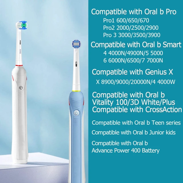 Alt view image 2 of 7 - 16 Pack Replacement Heads for Oral B Braun- Includes 4 Sensitive Brush, 4 Precision Brush, 4 Deep Cleaning, 4 Floss Cleaning Toothbrush Heads