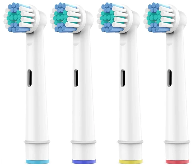 Main image of Toothbrush Heads for Oral B, 4 Pack Professional Electric Toothbrush Replacement Heads Medium Soft Dupont Bristles Replacement Toothbrush Heads Precision Clean Brush Heads Refills