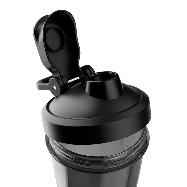 Alt view image 3 of 7 - VortexBoost Electric Shaker Bottle, USB C Rechargeable Protein Shake Mixer, Shaker Cups for Protein Shakes and Meal Replacement Shakes, BPA-Free, Made with Tritan, Black