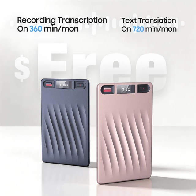 Alt view image 5 of 7 - Note AI Voice Recorder, AI Note Taker for Meeting Lecture Call | Transcription & Summarize, Audio Recorder Support 150 Languages, Smart Noise Cancellation, Ultra-Slim, Case Included