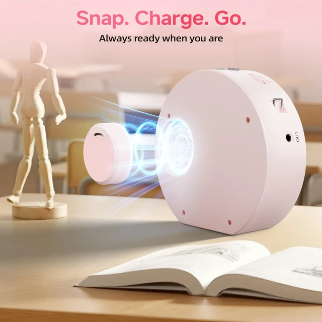 Alt view image 7 of 7 - A6Max Voice Amplifier for Teachers, 13W Wireless PA with Mic | 164ft Wireless Freedom, 20H All-Day Use, Easy Magnetic Charging, Clear Voice, Classroom, Yoga, Tour Guide