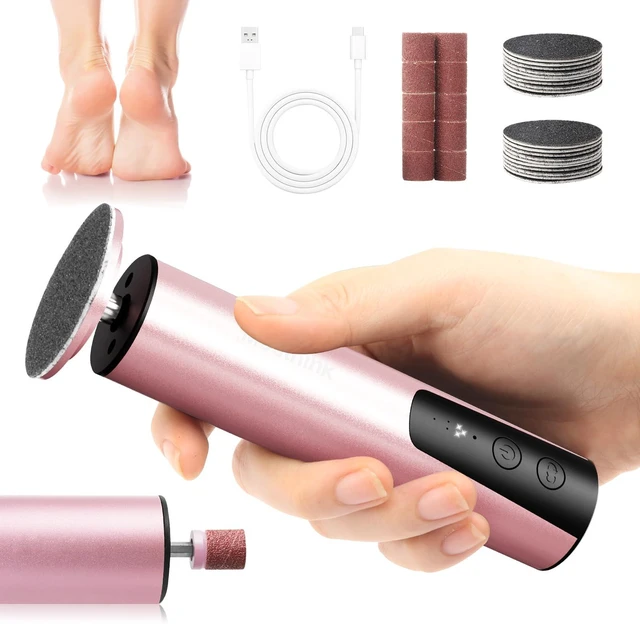 Main image of 2-in-1 Electric Foot Callus Remover, Self Care Gifts for Women Mom Lover | Professional Pedicure Tool for Feet | 2 Hours Operation | 6 Gears Adjustable Foot File | 1200mAh Rechargeable | 20 Sandpapers