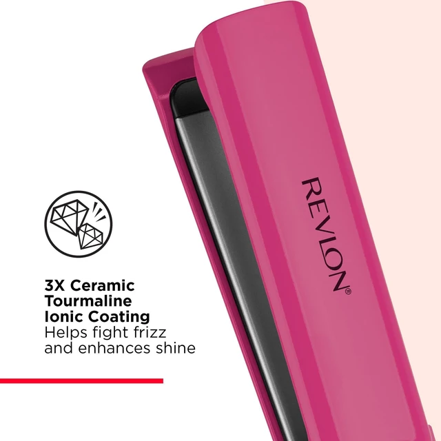 Alt view image 3 of 6 - Smooth Brilliance Ceramic Hair Flat Iron, 1.5" Plates | 3X Ceramic Tourmaline Coating for Less Frizz, Smooth Glide, Sleek Style or Loose Waves