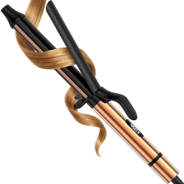 Main image of 1 Inch Curling Iron for Long Hair - Dual Voltage Curling Iron | Ceramic Tourmaline Professional Curling Iron, Dual Voltage Travel Wand with Heat Mat & Glove