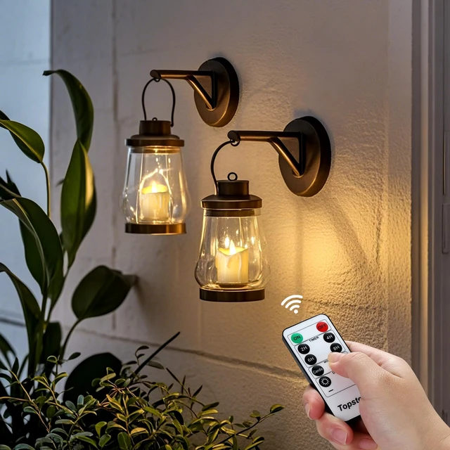 Alt view image 5 of 7 - Flickering Flameless LED Tea Lights, Dimmable Battery Operated Fake Candles with Dual Remotes, Steady & Flicker Modes, 12 Pack Bulk for Christmas Halloween Holiday Decor