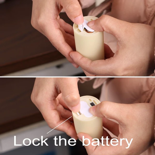 Alt view image 4 of 7 - max 800hours Use 2AAA Battery (not inluded) 12 Pack Flameless Tea Light with Remote Control, LED Flickering Votive Candles, Indoor Home Decor, Dia3.8CM* H8CM,