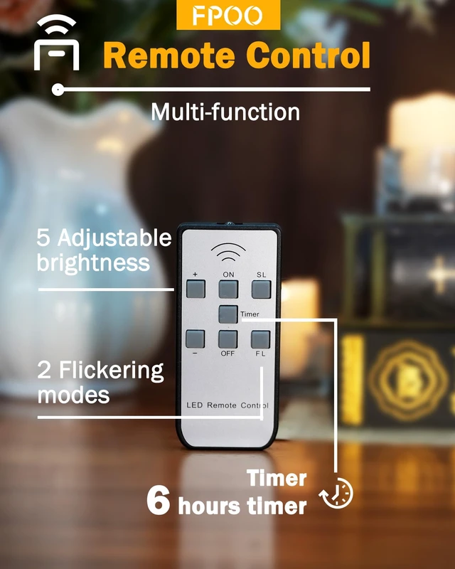 Alt view image 2 of 7 - Rechargeable Tea Lights with Remote Timer, 12 Pack Flameless Candles | Rechargeable 12-pack with remote and 6H timer for wedding centerpieces, holiday displays, and indoor home decor